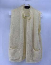 Vintage Bonnie Lee Womens size 40 large sweater vest open front