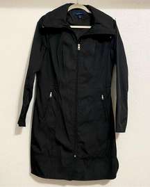 Cole Haan | black packable rain coat