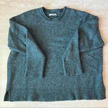 Pull&Bear Green Crew Neck Sweater