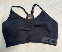 ECHT Dark Blue Logo Sports Bra Gym