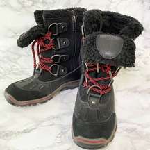 PAJAR Canada Waterproof Winter Faux Fur Lined Lace Up Mid Calf Boots