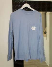 Longsleeve UNC Blue Tar Heel shirt, university licensed, league