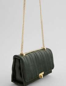 Zara green shoulder bag