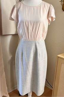 Pink Silk blend Midi Dress Size 6