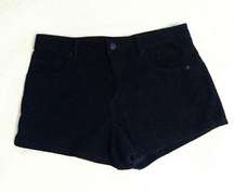 Forever 21 Black High Waisted Corduroy Shorts