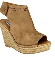 Not Rated tan wedge sandal. Wore them once.