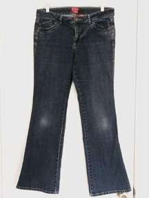 Elle Monaco Blue Mid Rise Bootcut Jeans