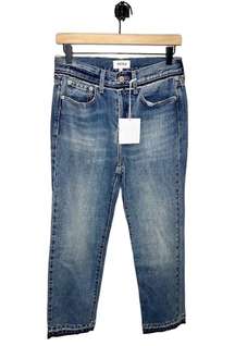 Pistola Charlie Button Fly High Rise Straight Leg Jeans