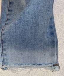 jeans mid rise ankle skinny distressed ankle button/zip Size 11