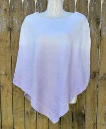 Barefoot Dreams Cozychic Ultra Lite Ocean Breeze Violet Ombré Poncho one size