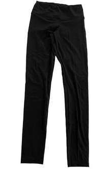 Felina Leggings Womens Small Solid Black Pull On Stretch Polyester Spandex Blend