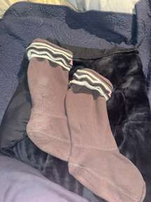 Tall Brown Boot Socks