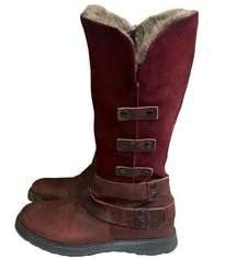 Bos. & Co.  Women’s Capri Tall Boot 38 Shearling Strappy  Burnished USA 7-7.5