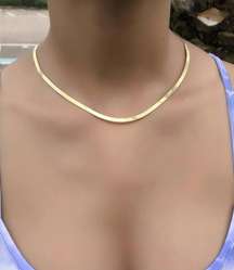 Plain gold chain