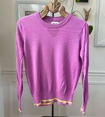 Pact Orchid Limeade Pop 100% Organic Cotton Sweater $90 M