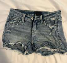 Buckle Jean Shorts