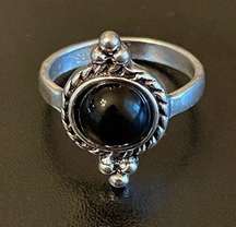 Vintage  stone S925 silver ring size 7