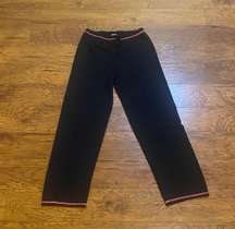 Black Lounge pants with pink threads