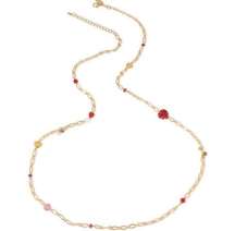 Style & Co Mixed Stone Bead & Heart Long Strand Necklace in Gold MSRP $30 NWT