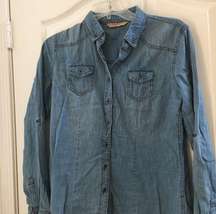 Junior highway jeans denim shirt small