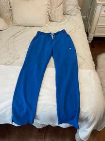 High Waisted Yola Skinny Scrub Pants Royal Blue