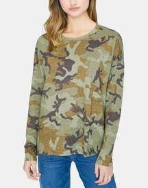 Sanctuary Carlee Camo Linen Long Sleeve Shirt Sz Medium