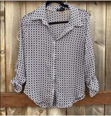 ABOUT a Girl Long Sleeve Button Down Blouse - Size Medium