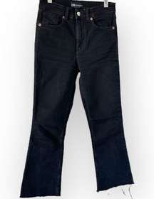 Zara Cropped Black Jeans 4