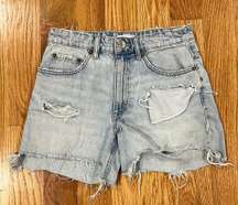 Distressed Jean Shorts