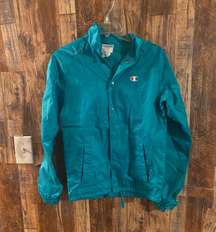 wind breaker / raincoat women's or men size XS. Green