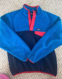 Blue Quarter Button Fleece