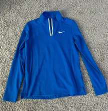 Blue Quarter-Zip Pullover