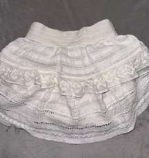 White Ruffle Skirt