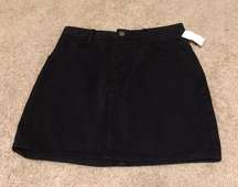 Black denim mini skirt never worn