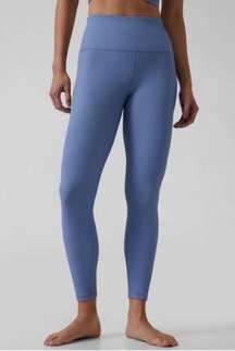 Athleta Elation Rib Tight Leggings Blue