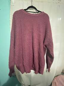 Pink Oversized Sweater