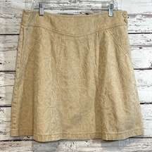 DKNY/CITY Patterned Tan Jean Skirt-12