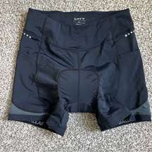 NWT Baleaf Black Padded Cycling Bike Shorts Biking Athletic Activewear Large