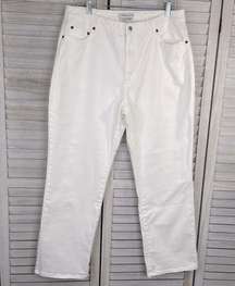 COLDWATER CREEK Stretch Bootcut Jeans White-16P