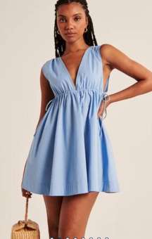 Side Tie V-Neck Mini Dress