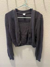 Cropped Ribbed Sweater