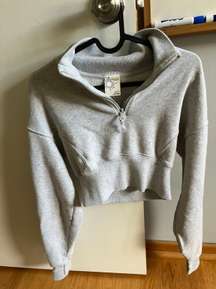 Gray Quarter Zip