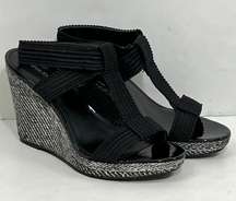 Calving Klein Emalynn Ribbed Elastic Wedges 