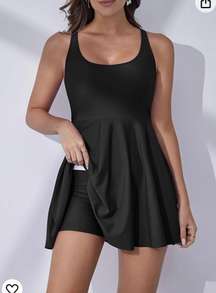 One Piece Swimdress Swimsuits for Women Tummy Control Swim Dress