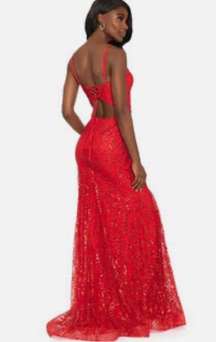 red prom dress