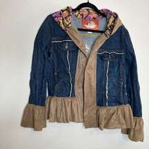 Rare fiorucci denim suede Y2k jacket