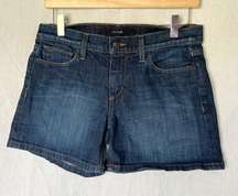 Joe's Jean Shorts Sz 26 Womens Stephanie Dark Wash Mid Rise Stretch