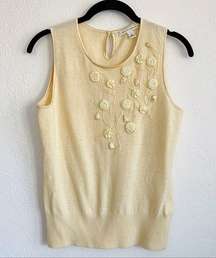 Banana Republic Vintage Wool Beaded Vest Size Small