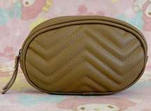 Quilted leather zipper belt pouch (NEW)