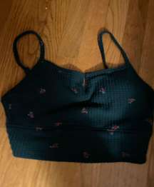 Gilly Hicks / Green Waffle Bralette